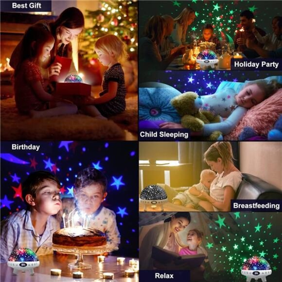Kids Sound Machine with Night Light Projector,29 Soothing Sounds Baby - Picture 5 of 14